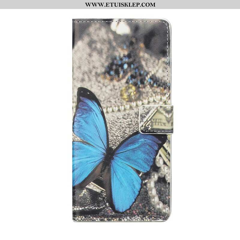Etui Folio do OnePlus Nord 2 5G z Łańcuch Motyle Wariacje Paska